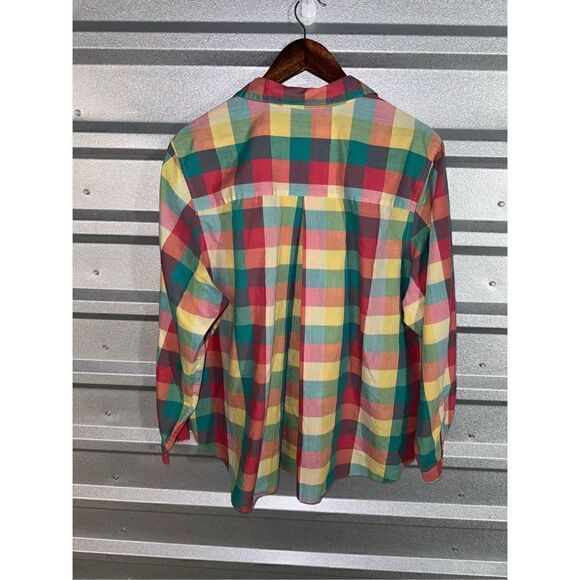 Peter Ashley Unlimited Pastel Checkerboard Button Up 40 M - Picture 10 of 10